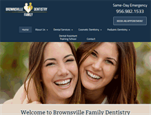 Tablet Screenshot of brownsvillefamilydentistry.com